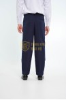 Đồng phục bảo vệ BH07 thiết kế dài tay dáng suông sơ vin, màu trắng lịch sự, Size L - Áo vải kate hàn + quần vải casme