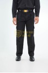 Đồng phục bảo vệ BH09 màu đen cao cấp, Size M - Áo vải casme + quần vải casme