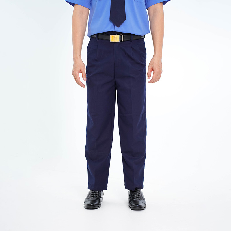 Quần bảo vệ BH15 màu xanh than, chất liệu vải casmer cao cấp