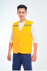 Áo bảo hộ gile phản quang phối lưới siêu bền thoáng mát TK33, Size L - Màu Xanh Chuối