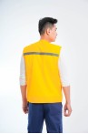 Áo bảo hộ gile phản quang phối lưới siêu bền thoáng mát TK33, Size L - Màu Xanh Chuối