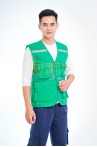 Áo bảo hộ gile phản quang phối lưới siêu bền thoáng mát TK33, Size L - Màu Xanh Chuối