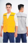 Áo bảo hộ gile phản quang phối lưới siêu bền thoáng mát TK33, Size L - Màu Xanh Chuối