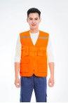 Áo bảo hộ gile phản quang phối lưới siêu bền thoáng mát TK33, Size L - Màu Xanh Chuối