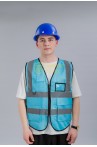 Áo bảo hộ gile phản quang có túi siêu nhẹ thoáng mát TK32, Màu Xanh Chuối