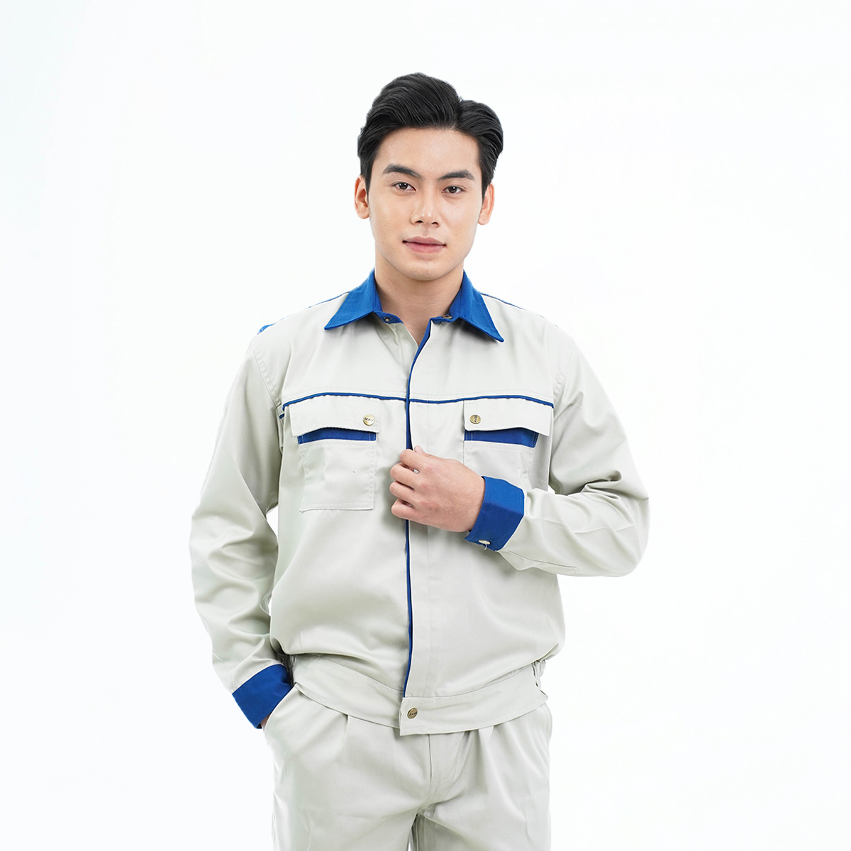 Quần áo bảo hộ lao động cho kỹ sư kỹ thuật, quần áo công nhân TK01