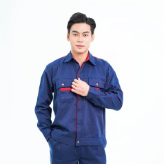 Quần áo bảo hộ lao động kỹ sư TK05, đồng phục kỹ thuật thoáng mát, Size M - Vải kaki liên doanh