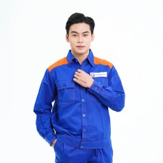 Đồng phục quần áo bảo hộ lao động xăng dầu TK15 thoáng mát, thấm hút mồ hôi tốt