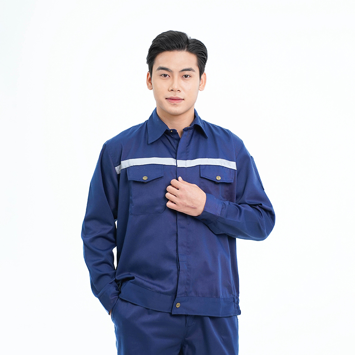 Quần áo bảo hộ lao động TK24 cho công nhân, kỹ sư thoáng mát cao cấp