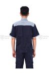 Quần áo bảo hộ lao động TK25 ngắn tay thời trang, thoáng mát cao cấp, Size M - Vải kaki liên doanh