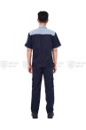 Quần áo bảo hộ lao động TK25 ngắn tay thời trang, thoáng mát cao cấp, Size M - Vải kaki liên doanh