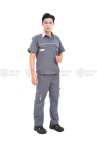 Quần áo bảo hộ lao động ngắn tay TK26 cho kỹ sư, kỹ thuật, công nhân chất liệu bền đẹp, Size M - Vải kaki liên doanh
