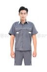 Quần áo bảo hộ lao động ngắn tay TK26 cho kỹ sư, kỹ thuật, công nhân chất liệu bền đẹp, Size M - Vải kaki liên doanh