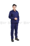 Quần áo công nhân lao động TK43 màu xanh tím than, Size M