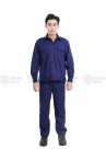 Quần áo công nhân lao động TK43 màu xanh tím than, Size M