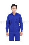 Đồng phục công nhân TK42 cao cấp, quần áo công nhân màu xanh dương, Size M
