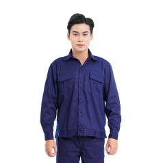 Quần áo công nhân lao động TK43 màu xanh tím than, Size M