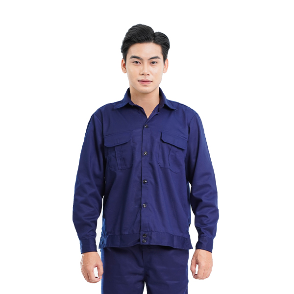 Quần áo công nhân lao động TK43 màu xanh tím than