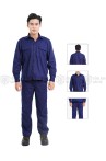 Quần áo công nhân lao động TK43 màu xanh tím than, Size M