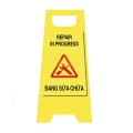 Biển báo nhựa cảnh báo chữ A màu vàng V21, Biển đang sửa chữa