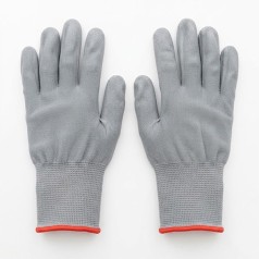 Găng tay sợi không phủ PU màu xám 215g GT150