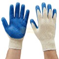 Găng tay sợi len phủ sơn xanh lòng bàn tay GT135