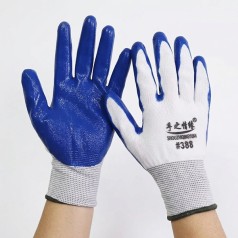 Găng tay bảo hộ phủ sơn xanh siêu bền GT133