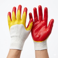 Găng tay bảo hộ phủ cao su 2 lớp bền chắc GT154