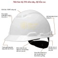 Mũ bảo hộ 3M H701SFR-UV không lỗ, thiết kế núm vặn M107