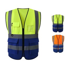 Áo gile phản quang cao cấp, thoáng khí, chống nhăn TK64