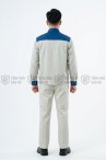 Quần áo bảo hộ lao động cho kỹ sư kỹ thuật, quần áo công nhân TK01, Size M - Vải kaki liên doanh