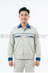 Quần áo bảo hộ lao động cho kỹ sư kỹ thuật, quần áo công nhân TK01, Size M - Vải kaki liên doanh