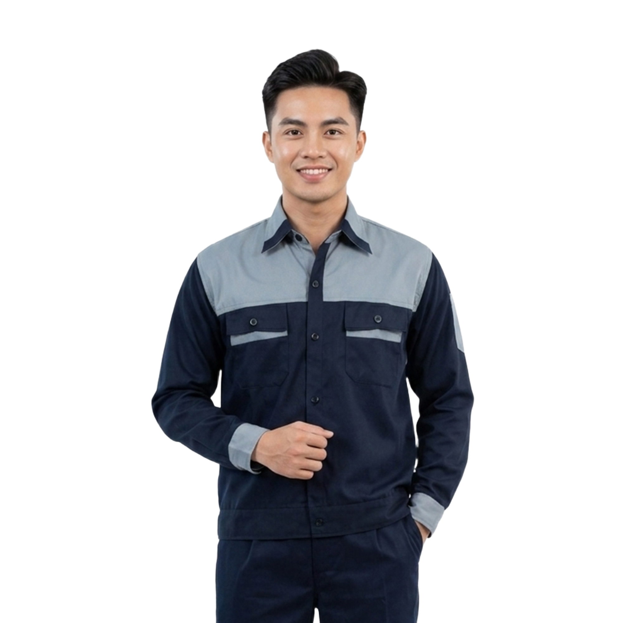 [BÁN CHẠY] Quần áo bảo hộ lao động TK06 bền màu cho kỹ sư, kỹ thuật, công nhân 