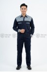 [BÁN CHẠY] Quần áo bảo hộ lao động TK06 bền màu cho kỹ sư, kỹ thuật, công nhân , Size M - Vải kaki liên doanh