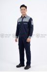 [BÁN CHẠY] Quần áo bảo hộ lao động TK06 bền màu cho kỹ sư, kỹ thuật, công nhân , Size M - Vải kaki liên doanh