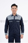 [BÁN CHẠY] Quần áo bảo hộ lao động TK06 bền màu cho kỹ sư, kỹ thuật, công nhân , Size M - Vải kaki liên doanh