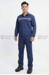 Quần áo bảo hộ lao động TK24 cho công nhân, kỹ sư thoáng mát cao cấp, Size M - Vải kaki liên doanh