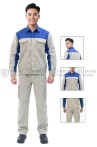 Quần áo bảo hộ lao động TK04 cao cấp, thoáng mát cho kỹ sư, kỹ thuật, Size M - Vải kaki liên doanh