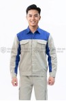 Quần áo bảo hộ lao động TK04 cao cấp, thoáng mát cho kỹ sư, kỹ thuật, Size M - Vải kaki liên doanh