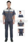 Quần áo bảo hộ lao động TK17 ngắn tay thoáng mát dành cho kỹ sư, kỹ thuật, công nhân, Size M - Vải kaki liên doanh