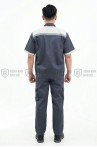 Quần áo bảo hộ lao động TK17 ngắn tay thoáng mát dành cho kỹ sư, kỹ thuật, công nhân, Size M - Vải kaki liên doanh