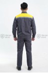 Quần áo bảo hộ lao động TK20 cho kỹ sư, kỹ thuật thời trang hiện đại, Size M - Vải kaki liên doanh