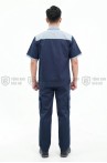 Quần áo bảo hộ lao động TK25 ngắn tay thời trang, thoáng mát cao cấp, Size M - Vải kaki liên doanh