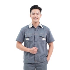 Quần áo bảo hộ lao động ngắn tay TK26 cho kỹ sư, kỹ thuật, công nhân chất liệu bền đẹp