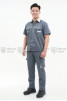 Quần áo bảo hộ lao động ngắn tay TK26 cho kỹ sư, kỹ thuật, công nhân chất liệu bền đẹp, Size M - Vải kaki liên doanh
