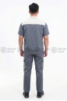 Quần áo bảo hộ lao động ngắn tay TK26 cho kỹ sư, kỹ thuật, công nhân chất liệu bền đẹp, Size M - Vải kaki liên doanh