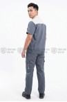 Quần áo bảo hộ lao động ngắn tay TK26 cho kỹ sư, kỹ thuật, công nhân chất liệu bền đẹp, Size M - Vải kaki liên doanh