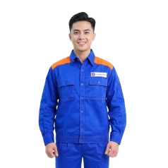 Đồng phục quần áo bảo hộ lao động xăng dầu TK15 thoáng mát, thấm hút mồ hôi tốt