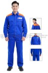Đồng phục quần áo bảo hộ lao động xăng dầu TK15 thoáng mát, thấm hút mồ hôi tốt, Size M - Có logo