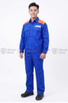 Đồng phục quần áo bảo hộ lao động xăng dầu TK15 thoáng mát, thấm hút mồ hôi tốt, Size M - Có logo